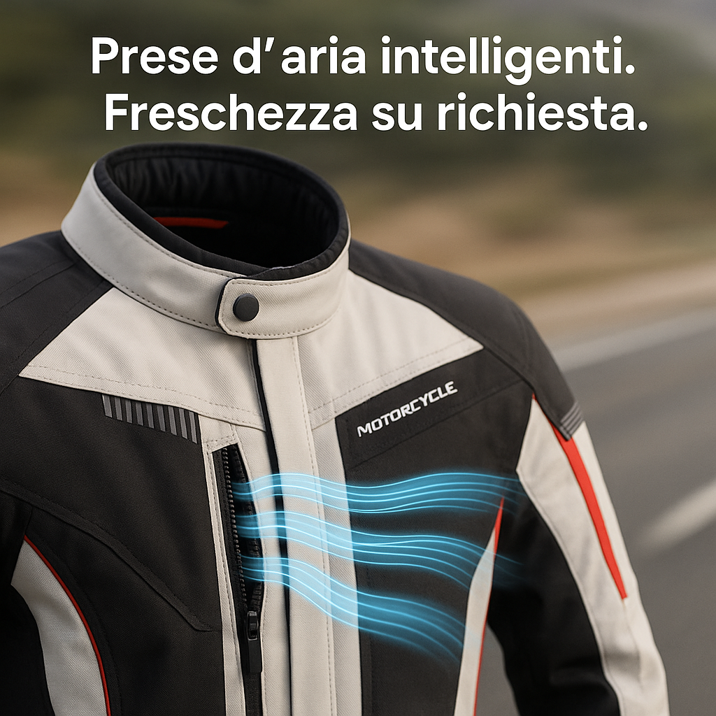 Giacca Moto Modulare 4 Stagioni 3 in 1 – Protezione CE