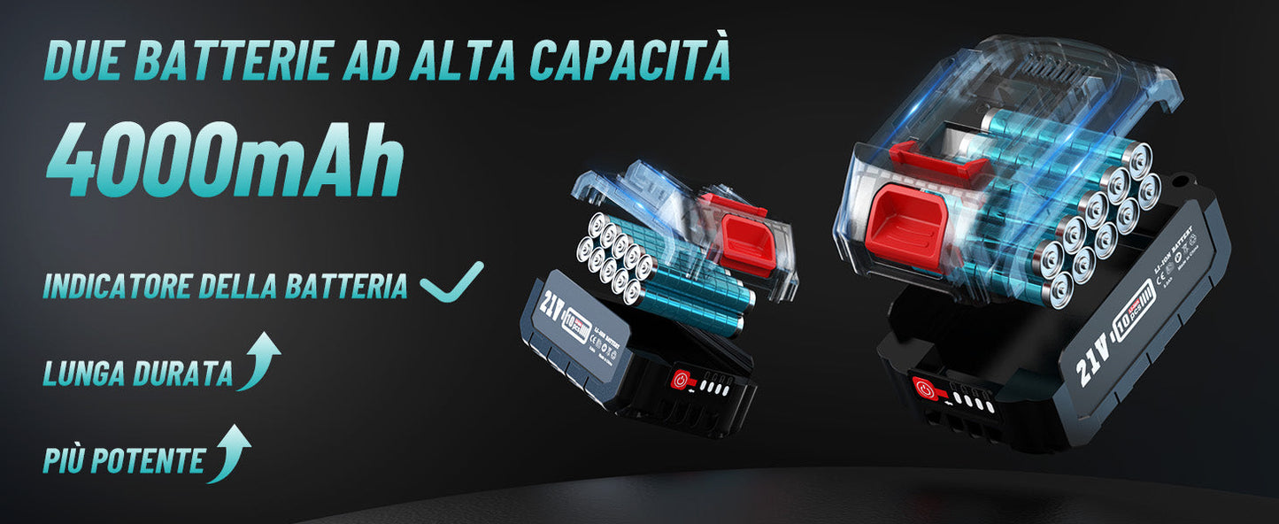 Smerigliatrice a Batteria con kit omaggio